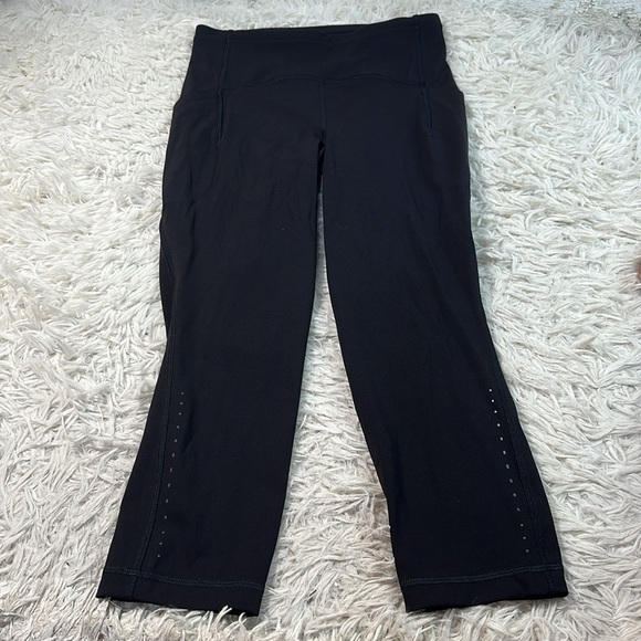 Lululemon Swift Speed High-Rise Crop 21" Black - Picture 1 of 8